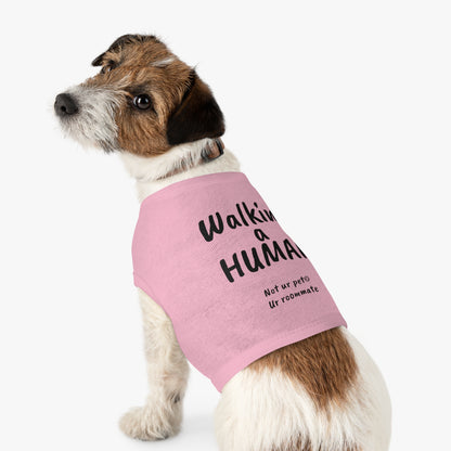 "Walking a human" — Pet Tank Top