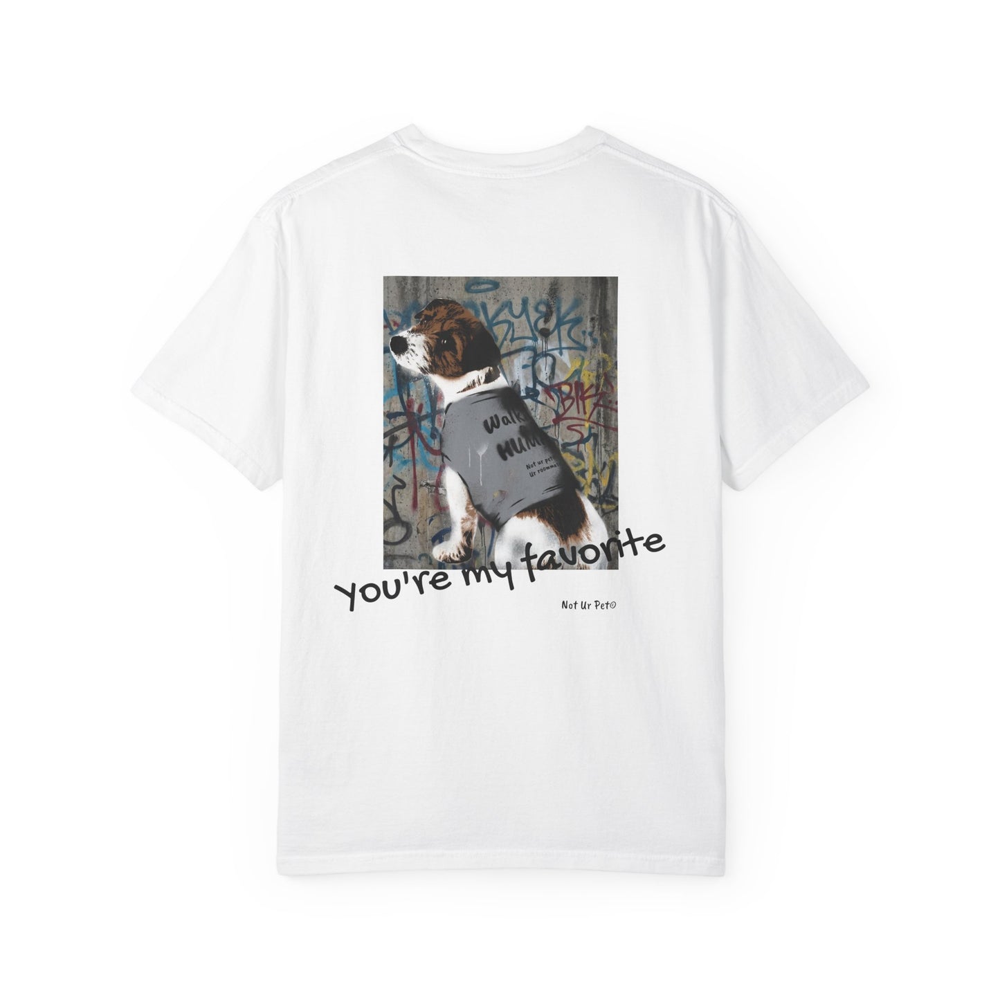 "you're my favorite" dog lover t-shirt, casual graphic tee for dog moms & dads