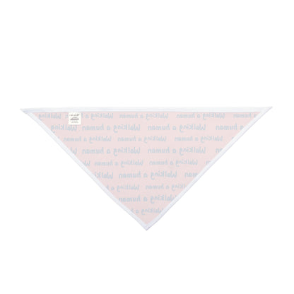 “Walking a Human” Repeating Text — Pet Bandana