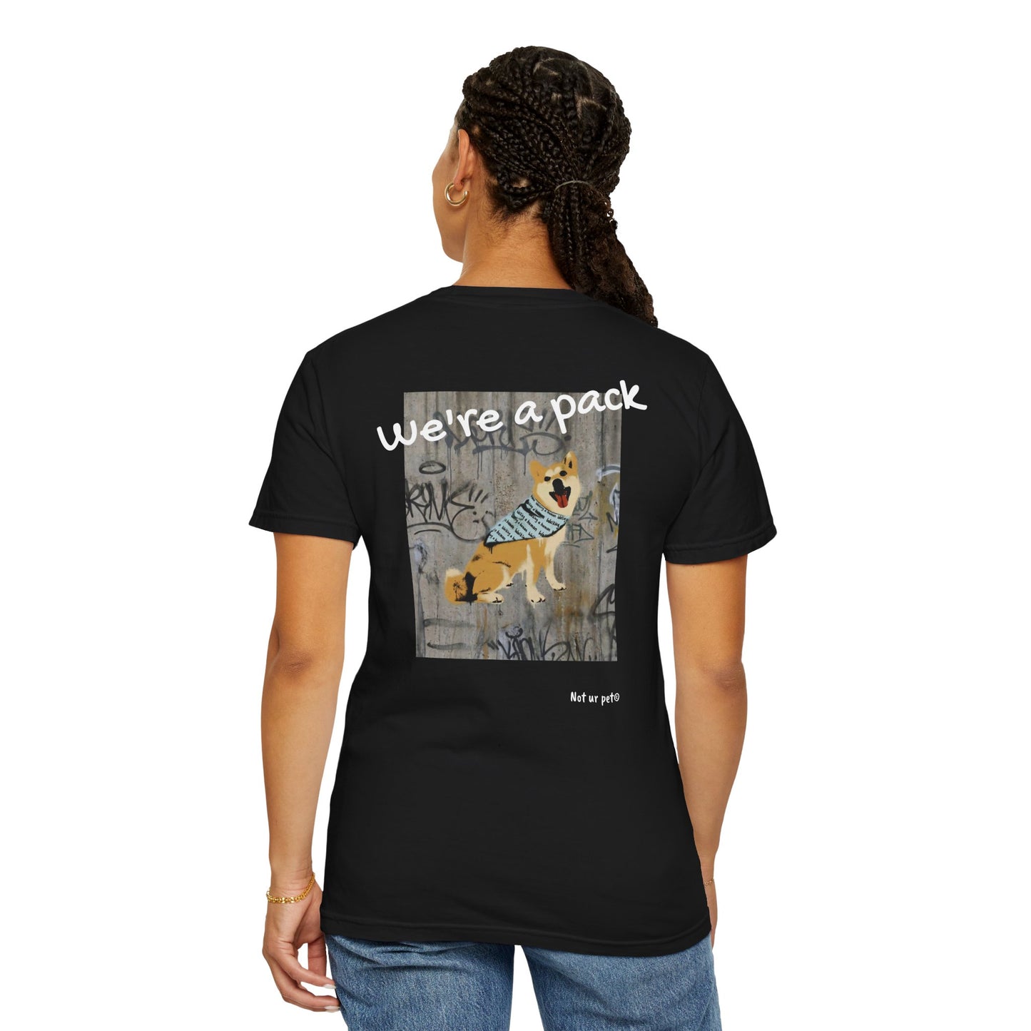 "We're a Pack" dog lover t-shirt, casual graphic tee for dog moms & dads