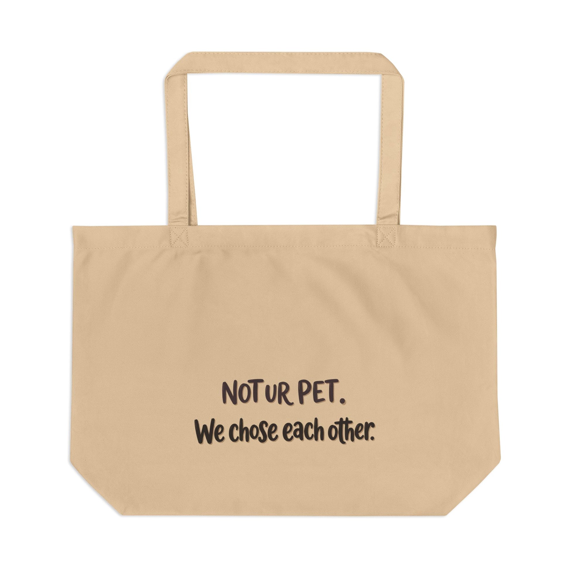 "Am Just Here to Buy Food for My Boss" large eco ocean pattern tote bag