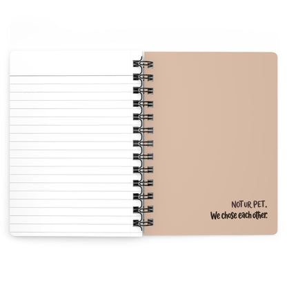 "Paws Off, Pencils On" — Spiral Journal