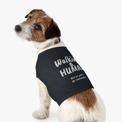 "Walking a human" — Pet Tank Top
