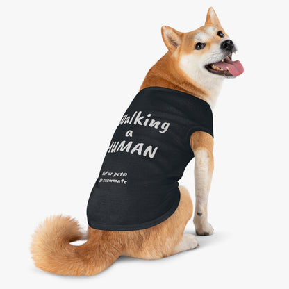 "Walking a human" — Pet Tank Top