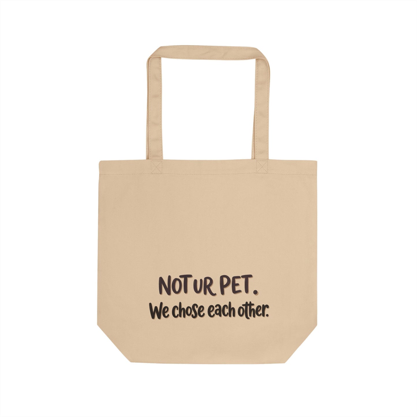 "Am Just Here to Buy Food for My Boss" garden pattern organic cotton tote bag for pet lovers
