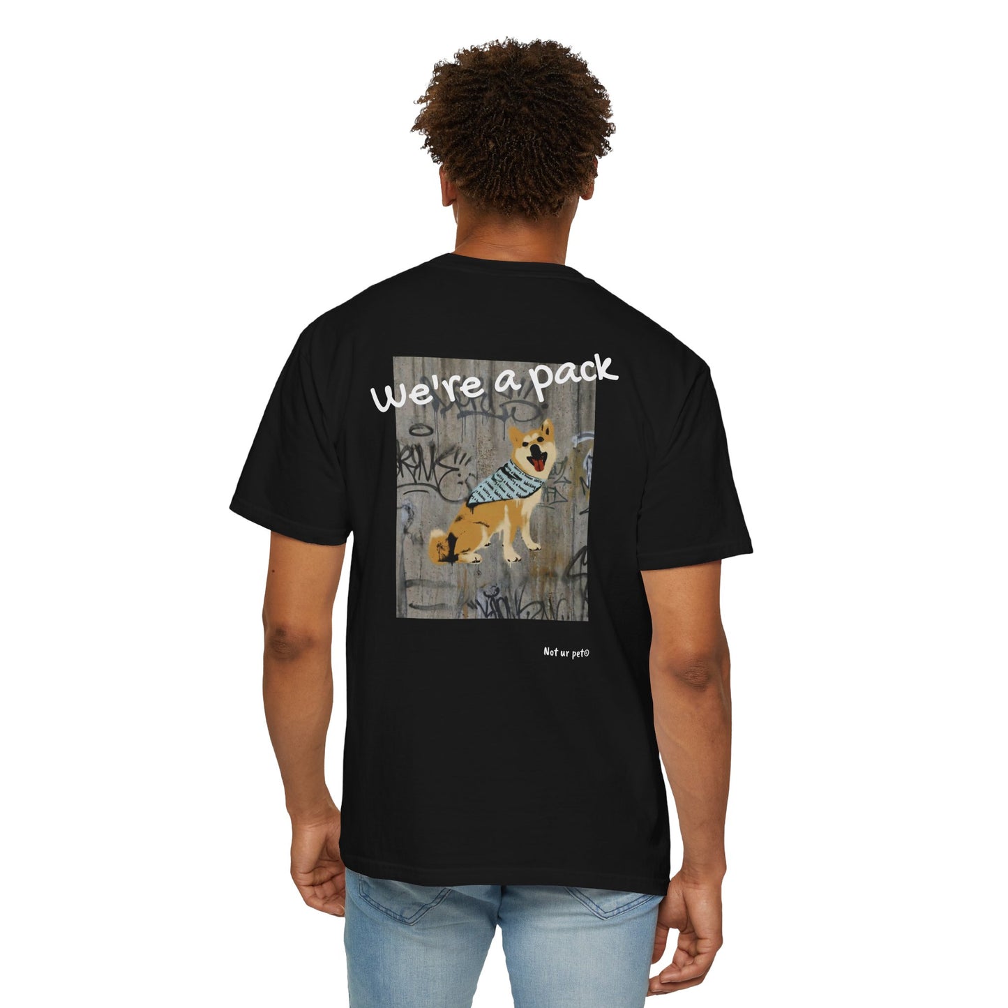 "We're a Pack" dog lover t-shirt, casual graphic tee for dog moms & dads