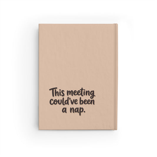 "Paws Off, Pencils On" — Lined Hardcover Journal